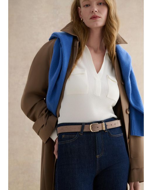 Hobbs Natural Hallie Suede Belt