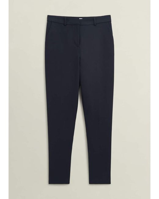 Hobbs Blue Nicky Tapered Travel Trousers