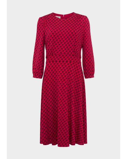 Hobbs Red Indi Jersey Dress