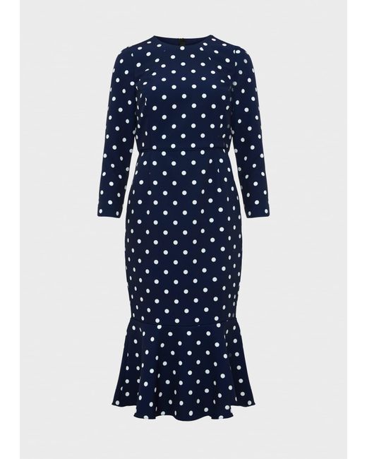 Hobbs Blue Liza Dress