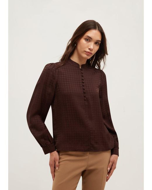 Hobbs Brown Posy Blouse