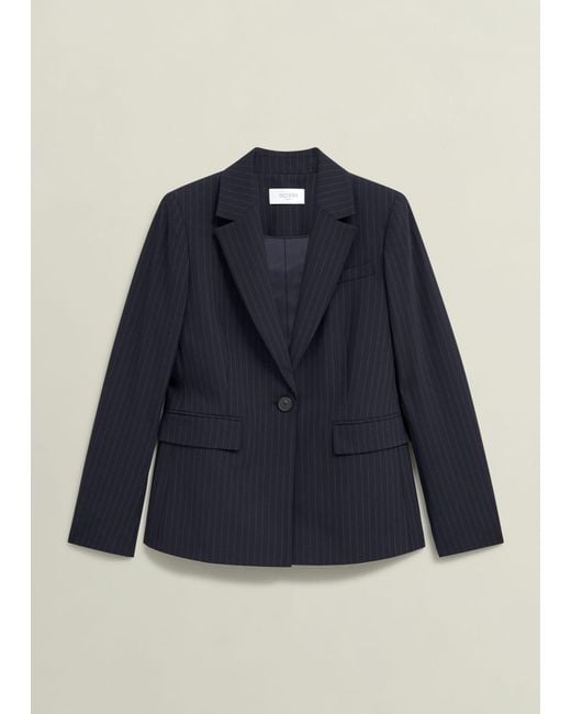 Hobbs Blue Salisbury Jacket With Wool