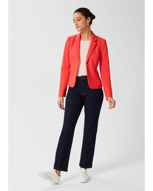 Hobbs Red Petite Hackness Jkt