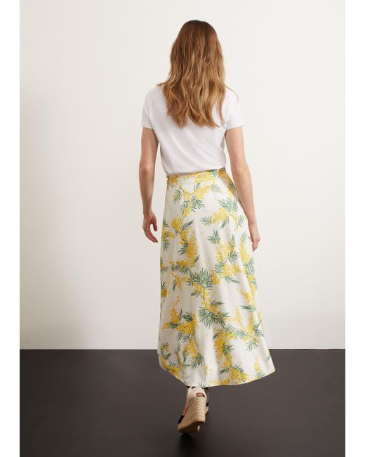 Hobbs Natural Foxcote Floral Skirt