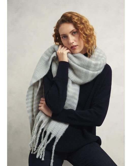 Hobbs Gray Sasha Check Scarf