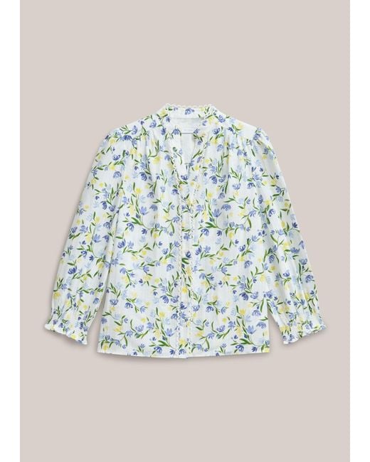 Hobbs Blue Imelda Blouse