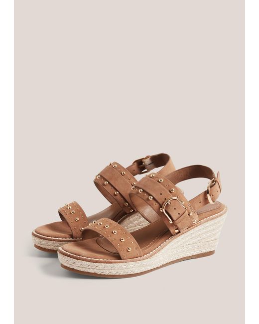 Hobbs Natural Ashlyn Suede Espadrilles