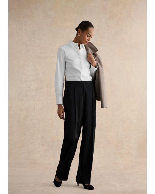 Hobbs Natural Howley Wide Trousers