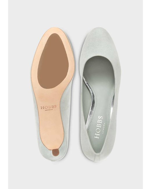 Hobbs White Lizzie Court Shoes