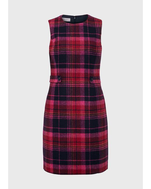 Hobbs Red Sariah Wool Dress