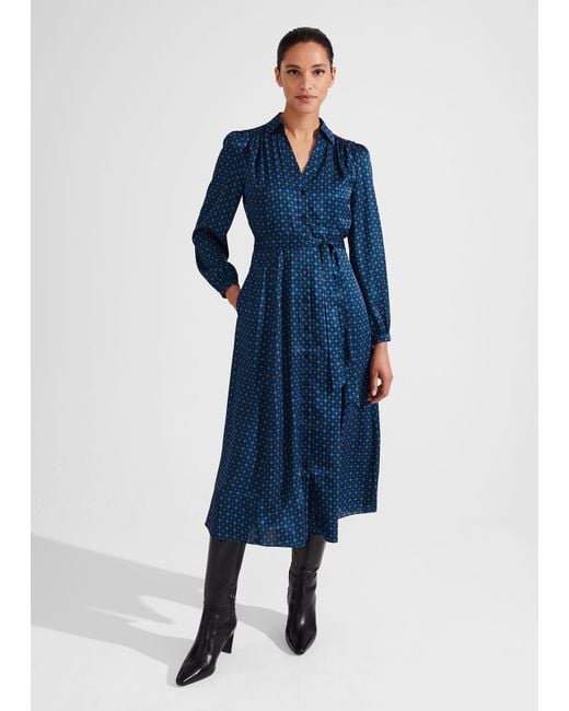 Hobbs Blue Yvonne Dress
