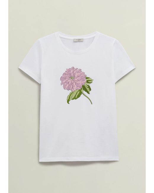 Hobbs White Pixie Emb T-Shirt