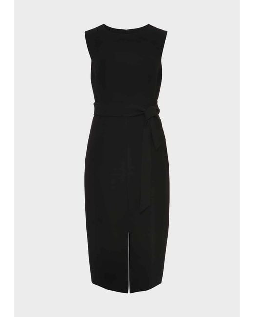 Hobbs Black Petite Alva Belted Dress