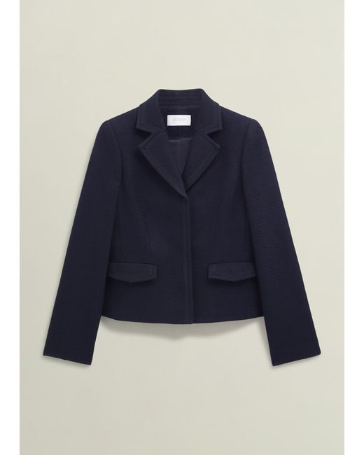 Hobbs Blue Adrian Tweed Jacket