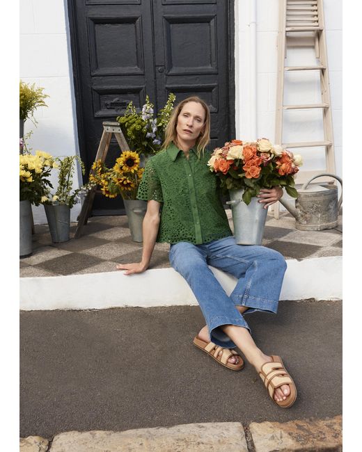 Hobbs Multicolor Caroline Cotton Broderie Shirt