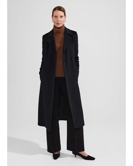 Hobbs Blue Livia Wool Coat