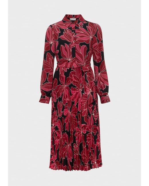 Hobbs Red Laurenza Dress