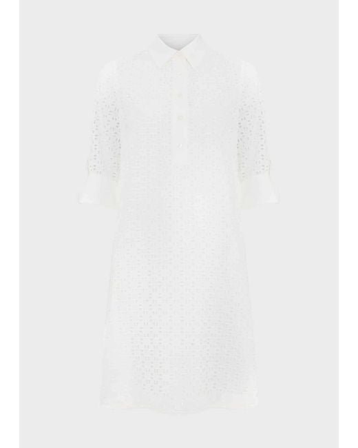 Hobbs White Petite Marciella Dress