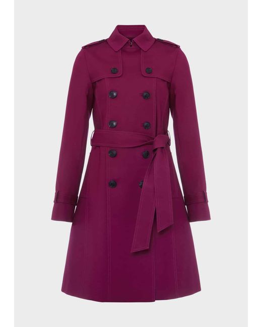 Hobbs red store trench coat