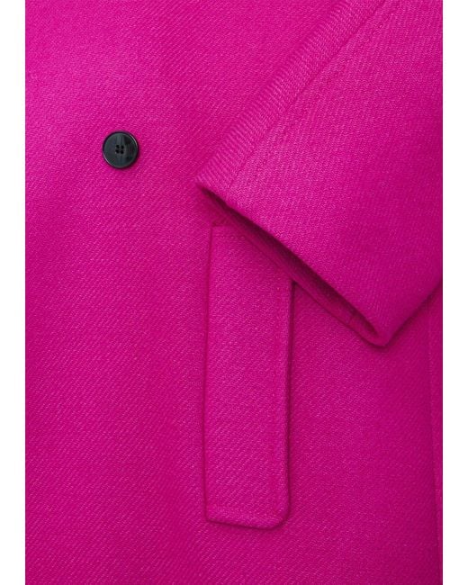 Hobbs Pink Carine Wool Coat