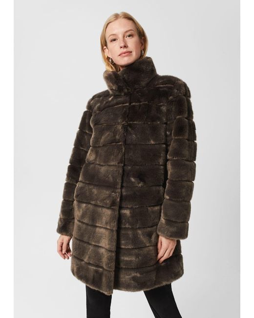 Hobbs Ros Coat in Dark Charcoal (Brown) Lyst