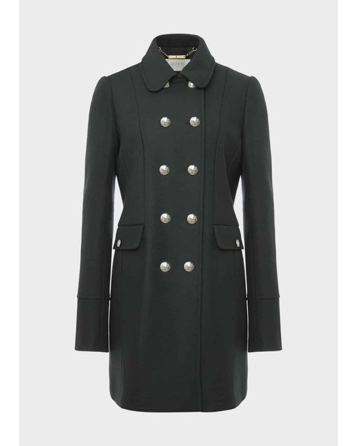 Hobbs Black Larna Twill Coat