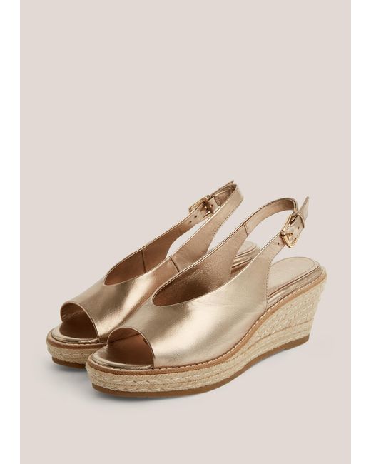 Hobbs Natural Kali Leather Espadrilles