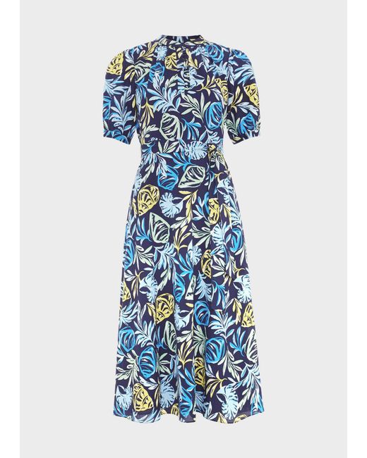 Hobbs Blue Petite Merle Dress