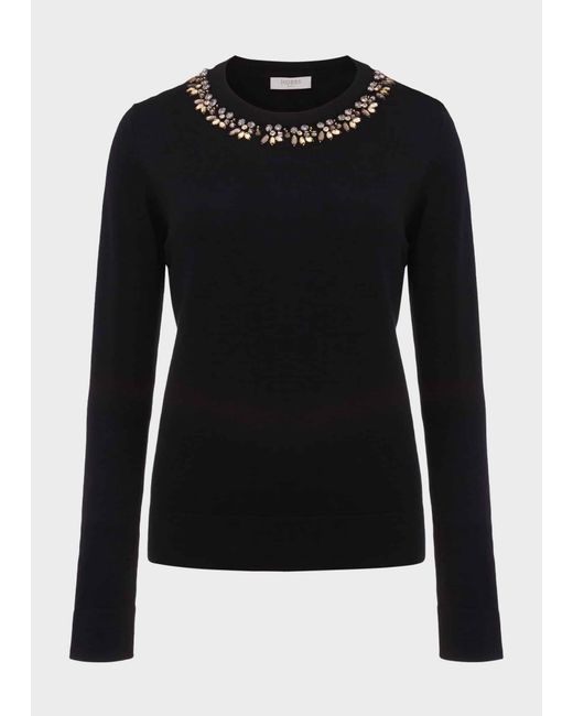 Hobbs Black Alora Jumper With Wool