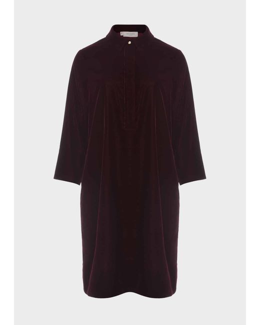 Hobbs Red Velvet Marciella Dress