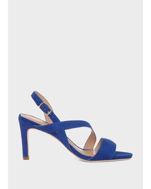 Hobbs Blue Mila Suede Sandals