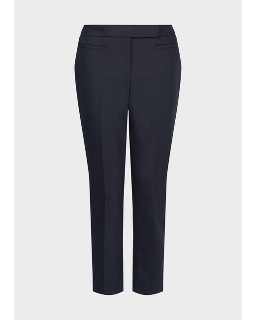 Hobbs Blue Petite Annie Slim Trousers With Stretch