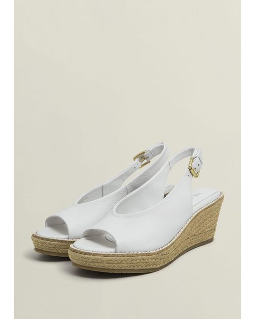 Hobbs Natural Kali Leather Espadrilles