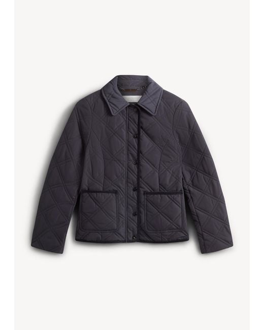 Hobbs Blue Sandra Quilted Puffer Jacket