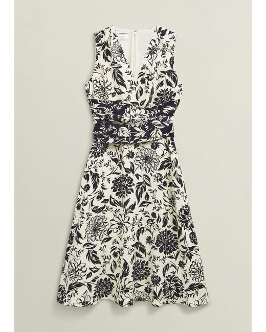Hobbs Natural Teagan Linen Dress