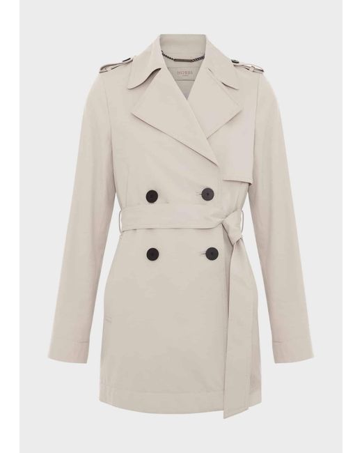 Hobbs Blue Norma Short Trench