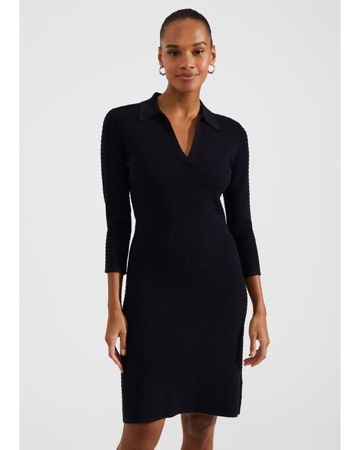 Hobbs Black Joella Knitted Dress