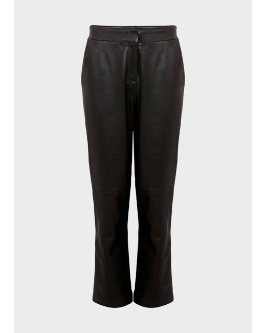 Hobbs White Kinsey Leather Trousers