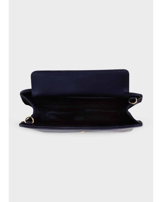 Hobbs Blue Milan Satin Shoulder Bag
