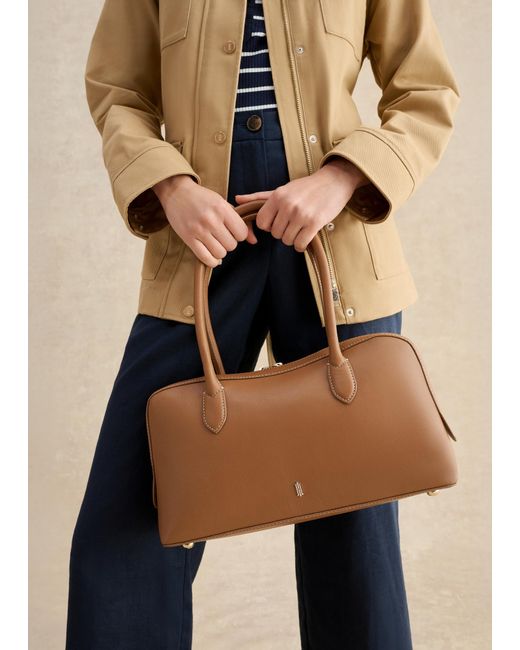 Hobbs Natural Florence Leather Shoulder Bag