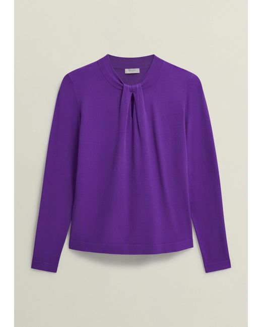 Hobbs Purple Effie Jumper