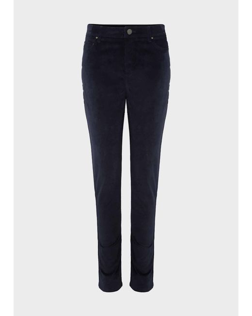 Hobbs Blue Gia Velvet Skinny Jeans