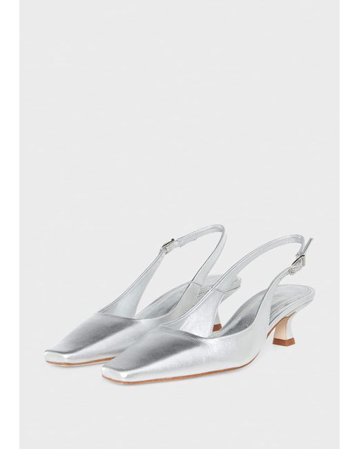 Hobbs White Dita Slingback