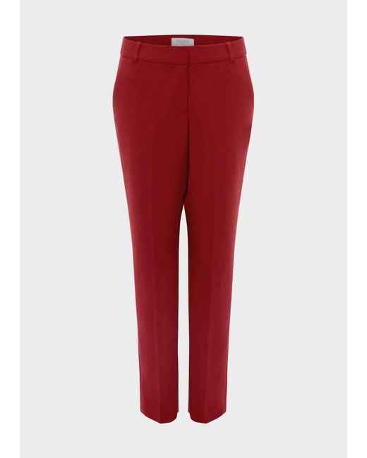 Hobbs Red Suki Trousers