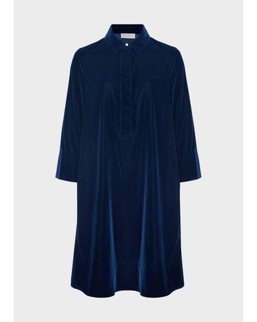 Hobbs Blue Velvet Marciella Dress