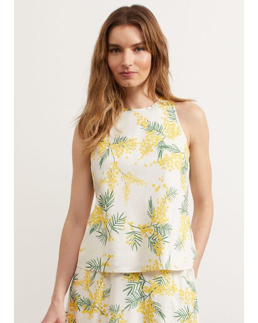Hobbs Multicolor Foxcote Top With Linen