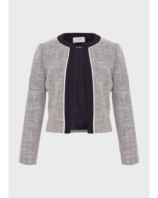 Hobbs Gray Laurie Jacket With Cotton