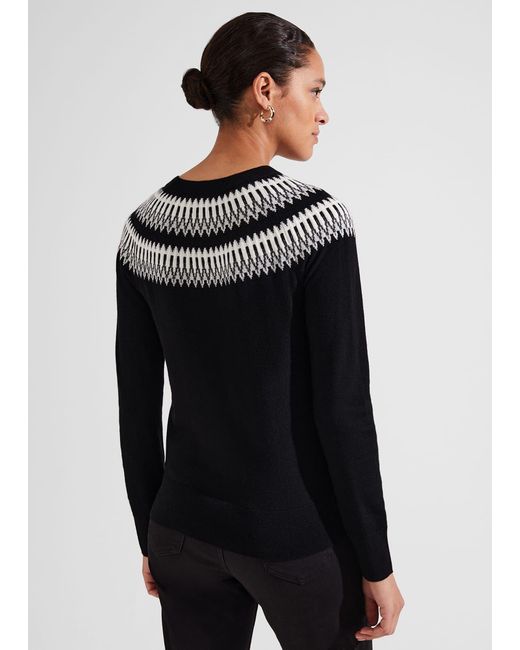 Hobbs Greta Lurex Jumper With Cashmere in Black Lyst UK