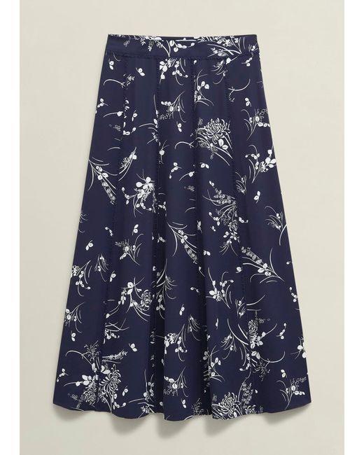 Hobbs Blue Brielle Skirt