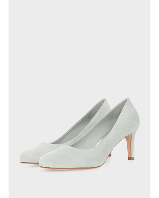 Hobbs White Lizzie Court Shoes